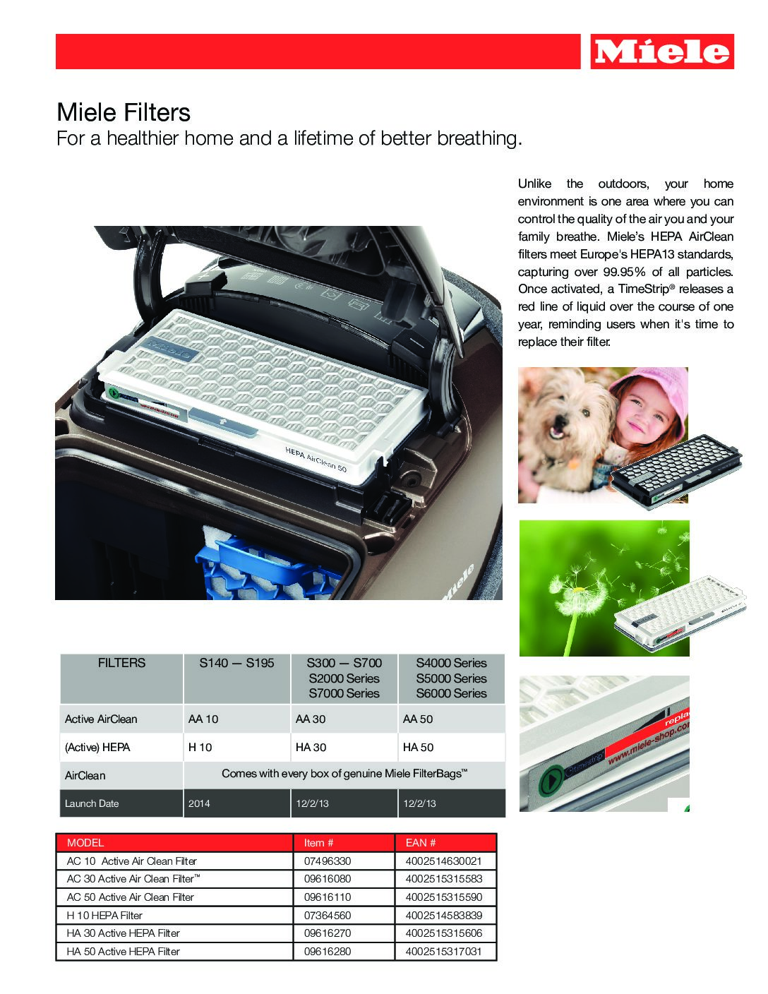 Miele Hepa Filter 30 Vacuums & More